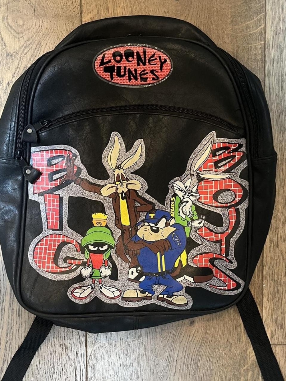 1st Offer Accepted! Vintage Looney Tunes Leather Backpack
